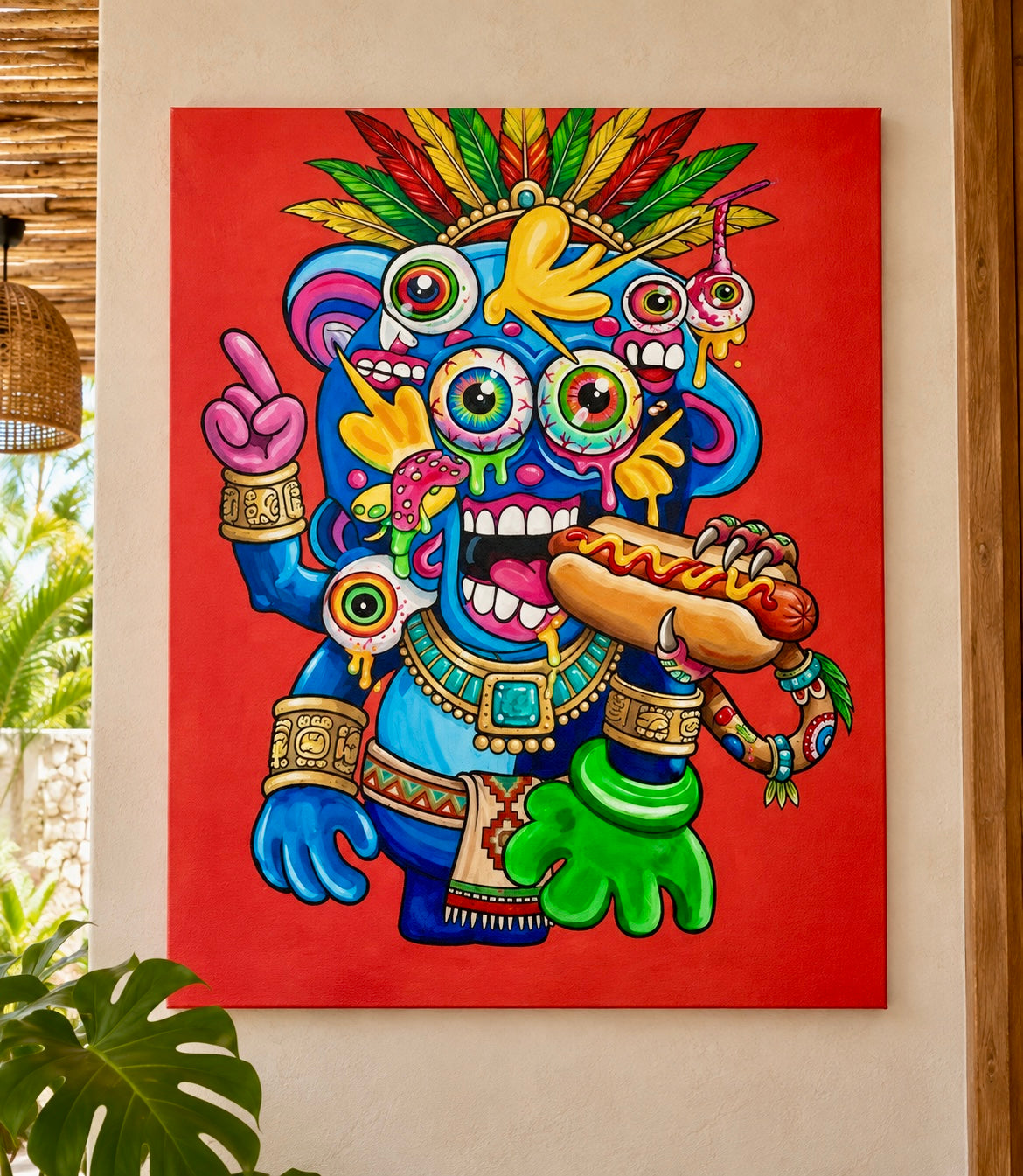 El Dios del Antojo. 120x120cm.