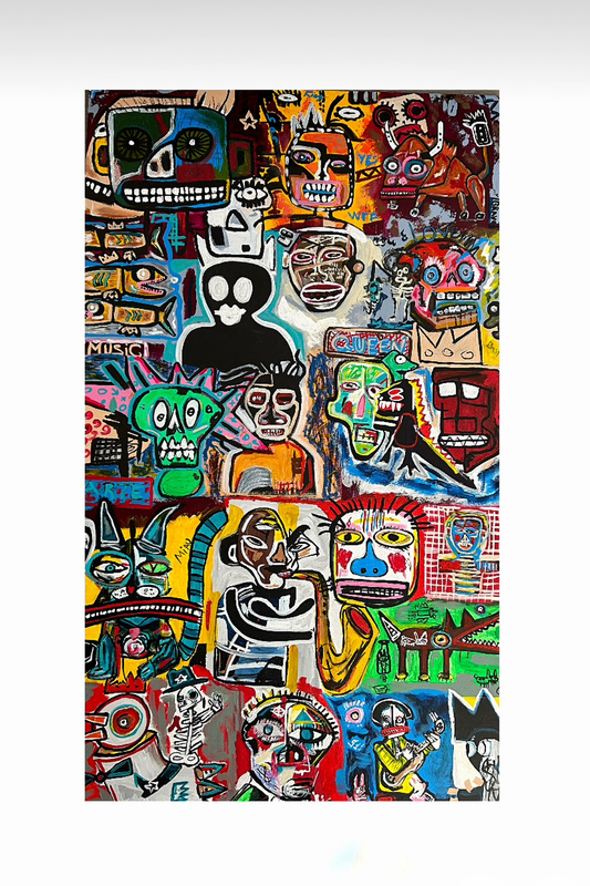 Homenaje a Basquiat - 170x90 cm